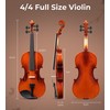 Vangoa Violin 4/4 Full Size Fiddle Set, Acoustic Violins Bundle