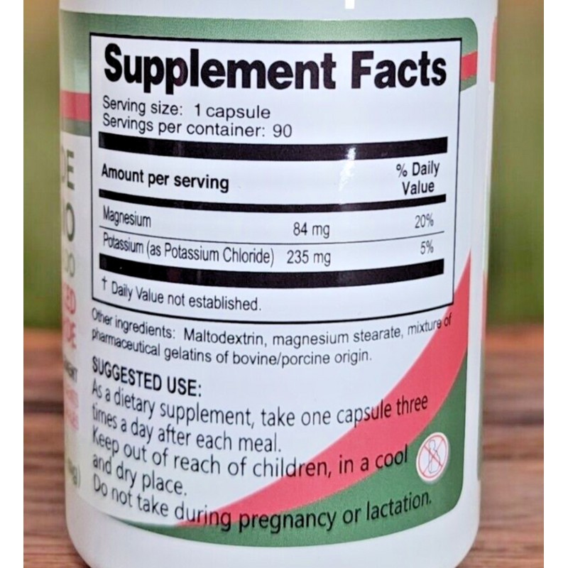 Plantimex Potassium Chloride ✅ 90 Capsules Cloruro de Potasio by