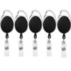 MaIelasd Retractable Badge Holder with Clasp and Clip for Id