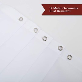 LIVILAN Poppy Shower Curtain Red Shower Curtains for Bathroom Floral Shower Curtain Red Flower Shower Curtain with Hooks Decorative Bright Flowered Fabric Red White Machine Washable, 72" W x 78 H