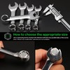 TIBOO DAY Combination Wrench Metric 19mm Mini Stubby Combination Wrench