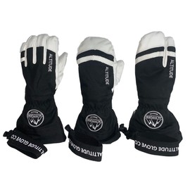 Altitude Tech Alpine Premium Leather SKI Snowboard Cold Weather Winter Gloves (Medium)