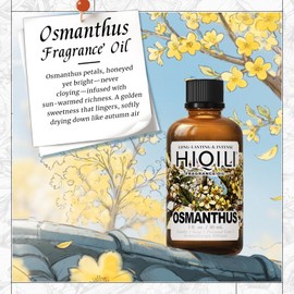 HIQILI Osmanthus Fragrance Oil, for Body Spray, Diffuser Use, Candle, Soap, and Women Perfume Making, Scented Essential Oil - 1 Fl Oz