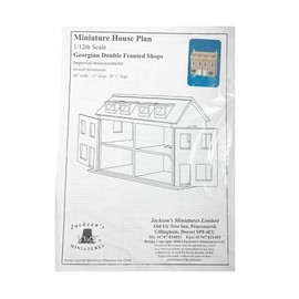 Melody Jane Dolls House Plans Build Your Own 1:12 Georgian Double Fronted Shops