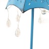 Solar Bird Feeder LED Floor Lamp with Feeding Tray Umbrella