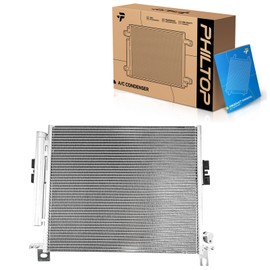 PHILTOP 73393 Air Conditioning A/C Condenser Compatible with 2005-2012 Toyota Tacoma 2.7L 4.0L, Replace# 8846004210 TO3030205