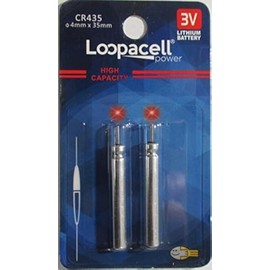 2 Loopacell CR435 CR435 BR435 435 Pin Type Cell Batteries Fishing Floats Bobber Lithium Cells