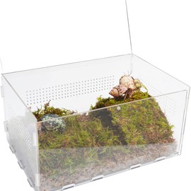 Begeterday Hermit Crab Cage, Hermit Crab Starter Kit with Tank and 2QT Substrate and a 8 Inch Hideout