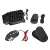One Handed Gaming Keyboard Mouse Converter Wired 35 Keys Backlit