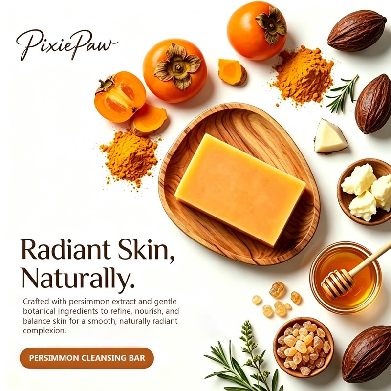 Persimmon Soap Bar – Gentle Daily Cleansing Bar for Men