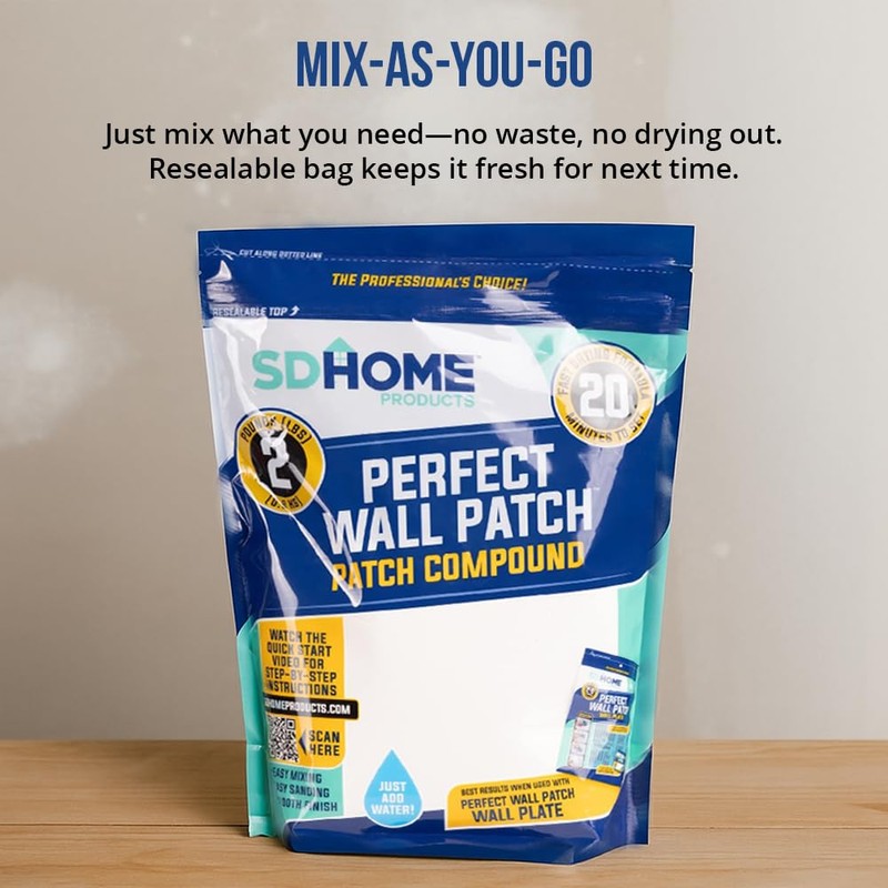 Drywall Repair Compound by SD Home, Fast-Drying Spackle Filler for