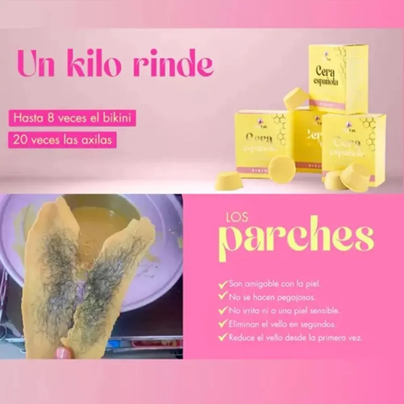Cera Depilatoria Baykini Frutos Rojos 1kg + Regalo