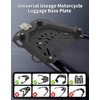 MOSYQI Motorcycle Top Case Mounting Baseplate, Quick Release Tail Baseboard