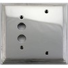 Classic Accents Deco Polished Nickel 2 Gang Wall Plate -