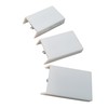 Generic 3 Pack Square Flag Hinge Replacement Covers, White, Plastic,