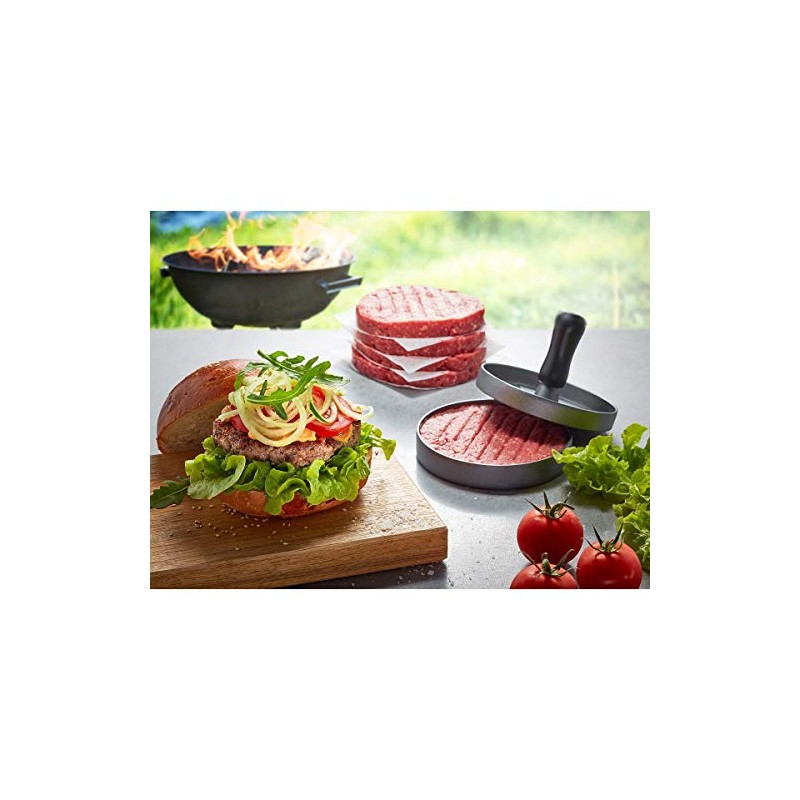 GEFU Hamburger Press BBQ Burger Press Coated Aluminium for 120-180