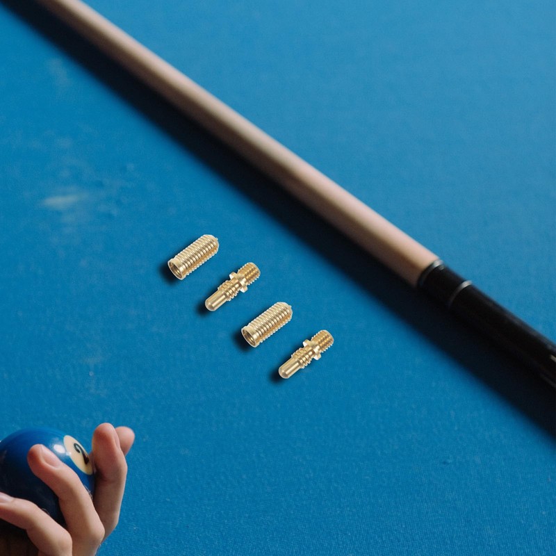 Warmhm 2 Sets Billiard Cue Screws Pool Cue Joint Screws