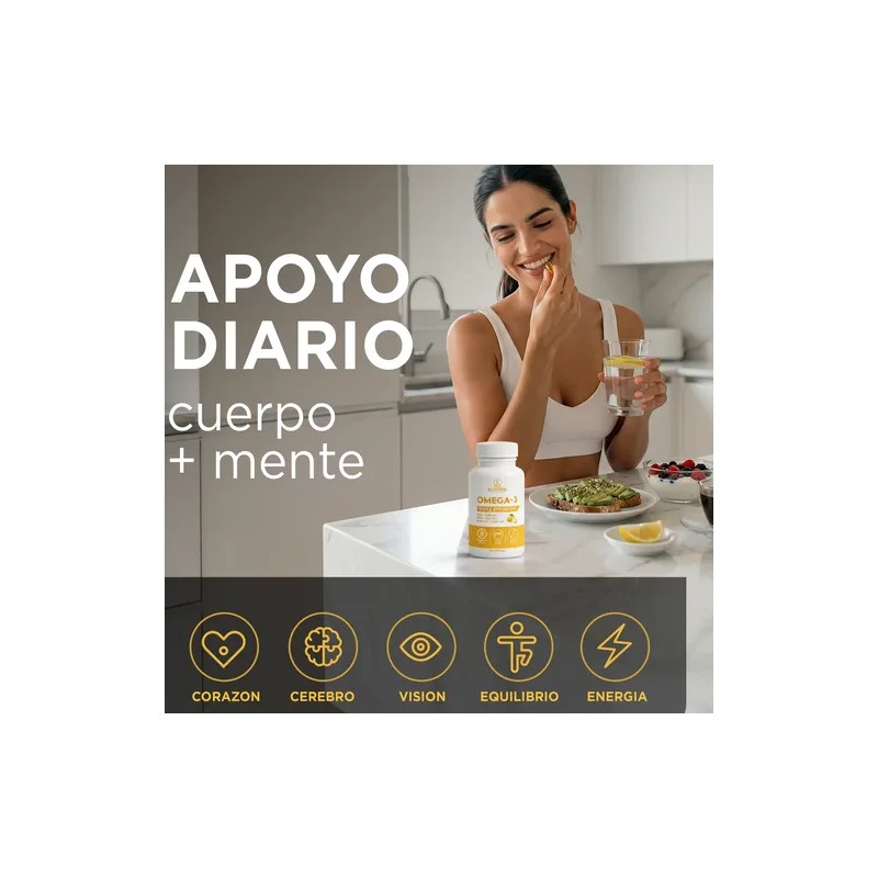 Klidzen Omega 3 3600mg Epa Dha 120 Softgel Limon Corazón