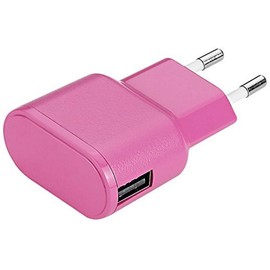 Aiino 1 A Wall Charger USB Power Supply Charger Plug 1 USB Port - Pink