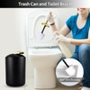 XLHOMO 9PCS Black and Gold Bathroom Accessories Set Complete with