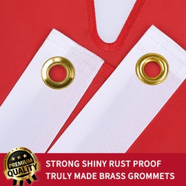 XIFAN Premium Embroidered Canada Canadian Flag 3x5 Outdoor, Double Sided Heavy Duty 210D Nylon Canadian National Country Flags, with Sewn Stripes 4 Stitch Hemming, Vibrant Print Brass Grommets