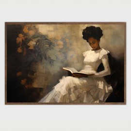 Vintage women wall art classical Reading Woman Portrait Oil Painting for Bedroom Bathroom Wall Decor Famous Oil Painting Canvas Wall Art Painting 16x24 in Unframed Vintage Art Prints Room Wall Decor