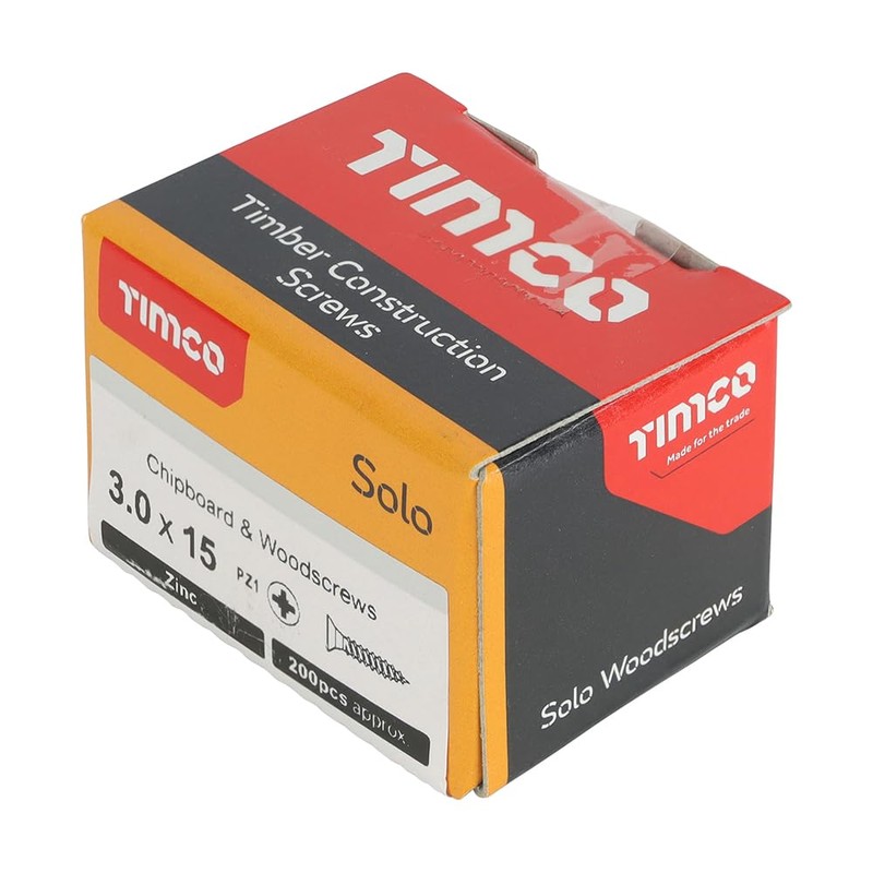 TIMCO Solo Chipboard & Woodscrews - PZ - Double Countersunk