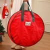 2 Pack 30" Wreath Storage Bags, Heavy Duty Christmas Wreath