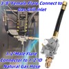 MCAMPAS Propane to Natural Gas Conversion Kit with Regulator &