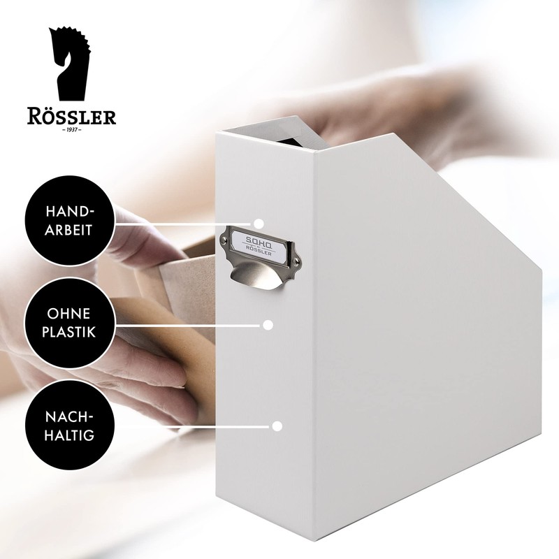 Rössler S.O.H.O. Magazine File Special Edition White for A4 with