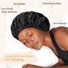 Yanibest Double Layer Satin Bonnet Silk Bonnet for Sleeping Adjustable