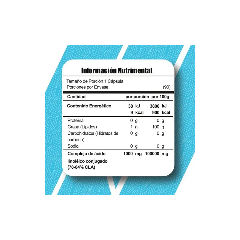 Suplemento Meta Nutrition Cla 90 Caps 90 Servicios Sabor Sin