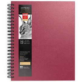 ARTEZA Spiral Sketch Book 9x12 Drawing Pad 100 Sheets Sketch Pads for Drawing for Adults & Teens