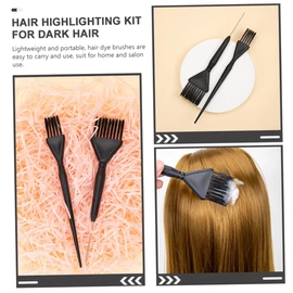 Outanaya 2pcs Hair Dye Brushes Applicator Brushes for Mixing Applying Hair Color Lightweight Portable Stylist Supplies for Home Salon Use
