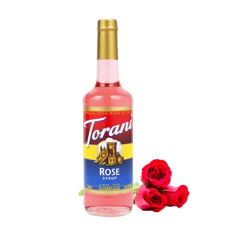 Torani Rose Syrup, 750 ml Bottle