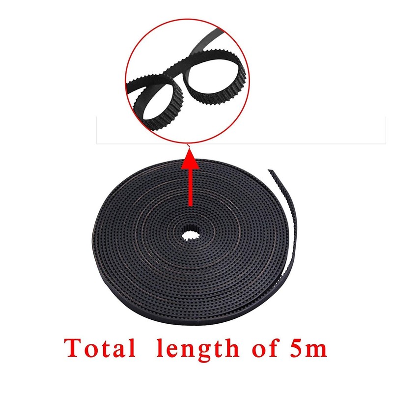 3D Printer Timing Belt 5M GT2 2mm pitch 6mm wide