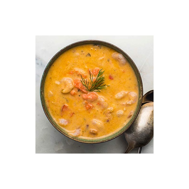 Vital Choice Savory Seafood Bisque, Heat-And-Eat Food Pouches, Wild Caught