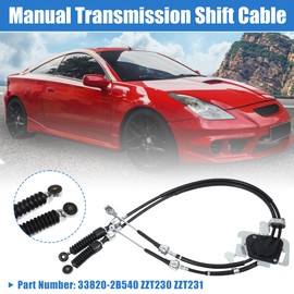X AUTOHAUX Manual Transmission Gear Shifter Cable for Toyota Celica 2000-2005 for Floor Shift Manual Trans Control Range Selector Lever Cable Assembly 33820-2B540 ZZT230 ZZT231