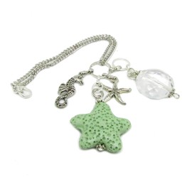 Starfish Rear View Mirror Car Charm - Diffuser Charm for Car - Sun Catcher for Car Mirror - Valentines Day Gifts for Women