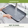 GreenPan Valencia Pro 18" x 11" Double Burner Griddle Pan,