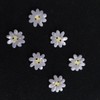 White Daisy Flower Buttons for Crafts,Acetate Buttons for Sewing,Novelty Button