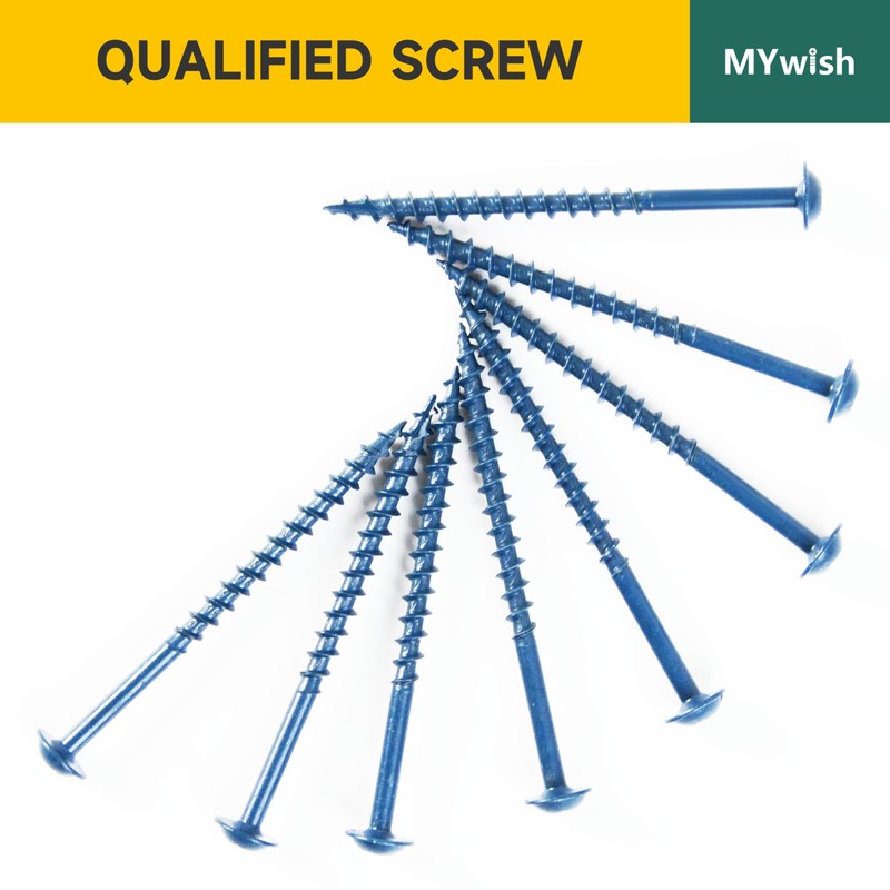 Mywish 190Pcs #8 Pocket Hole Screws, Wood Screws Assortment Kit,