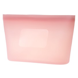 Kai DH6311 Silicone Storage Bag, Freestanding, Storage Container, 33.8 fl oz (1,000 ml), Microwave, Hot Water Bath, Freezer, Refrigerator, Dishwasher Safe, Old Raspberry, Nuatone