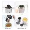 WANGCL Stainless Steel Tea Strainer Sitting in Cups with Folding