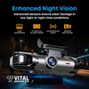 Vital Dashcam Pro 2025 Dash Cam Front and Rear Camera