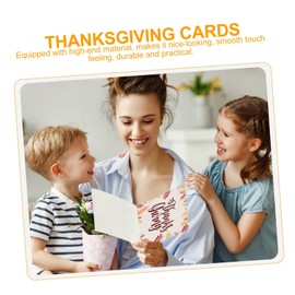 VILLFUL Set of 12 Inspirational Greeting Cards for Thanksgiving with Envelopes Random Style