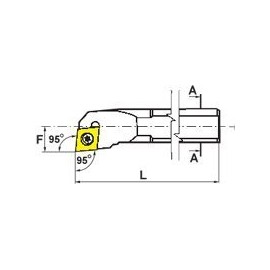 SI-SCLC R/L Boring Bars SI-SCLCL 12-3, Shank: .750", Min Bore: 1.000", OAL: 10", Center Line F: .5000", Use with CC_T Insert: -32.52 , LH
