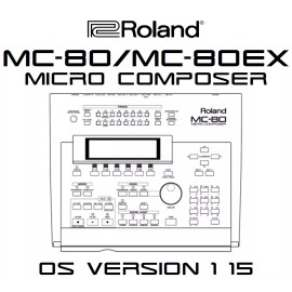 16Samples Roland MC-80 Operating System Upgrade Version 1.15 - MC80 v1.15