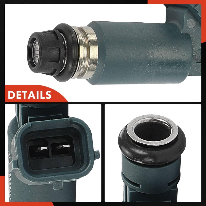 A-Premium - Juego de 4 inyectores de combustible compatibles con