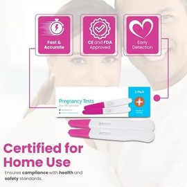 Pregnancy Test Kit, 2 Pack, Over 99% Accurate, Quick Results in Minutes, Early Detection, Baby Boy, Girl